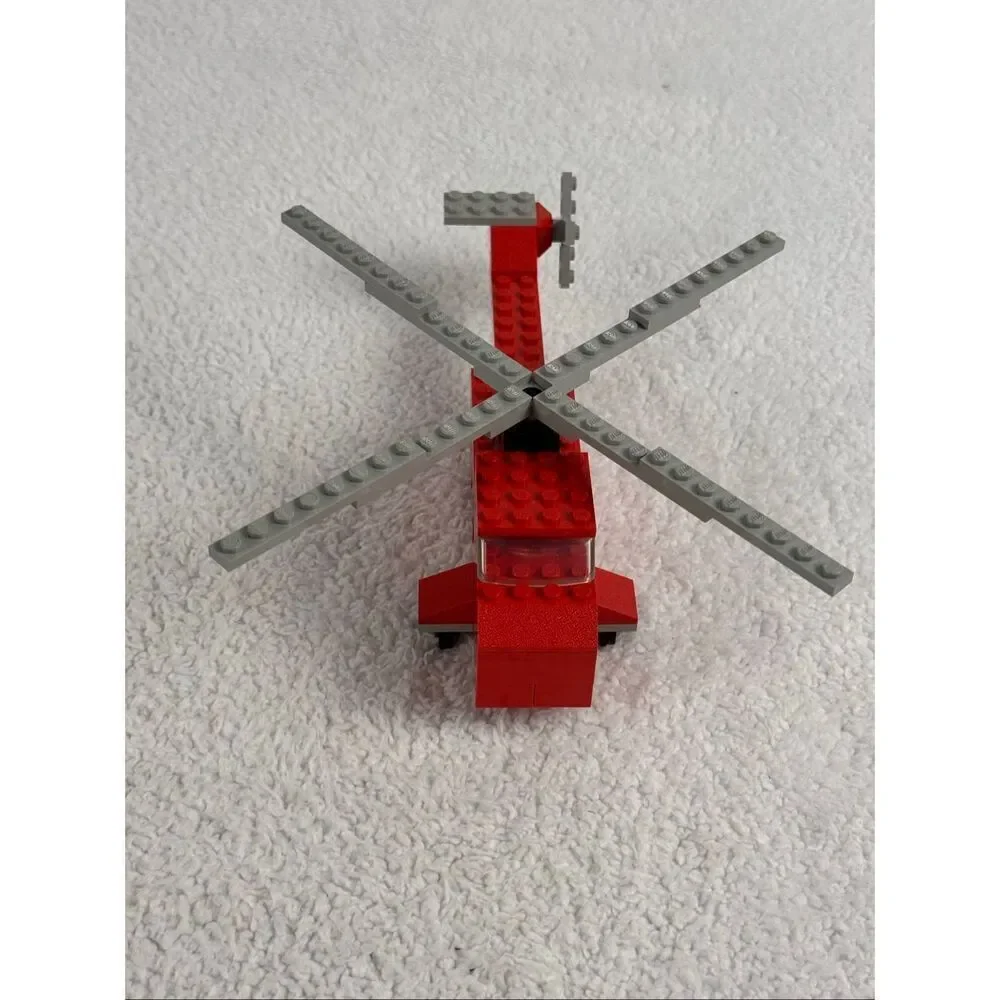 Vintage Lego 480 Rescue Helicopter Fire Town Classic Legoland - Missing 1 Piece